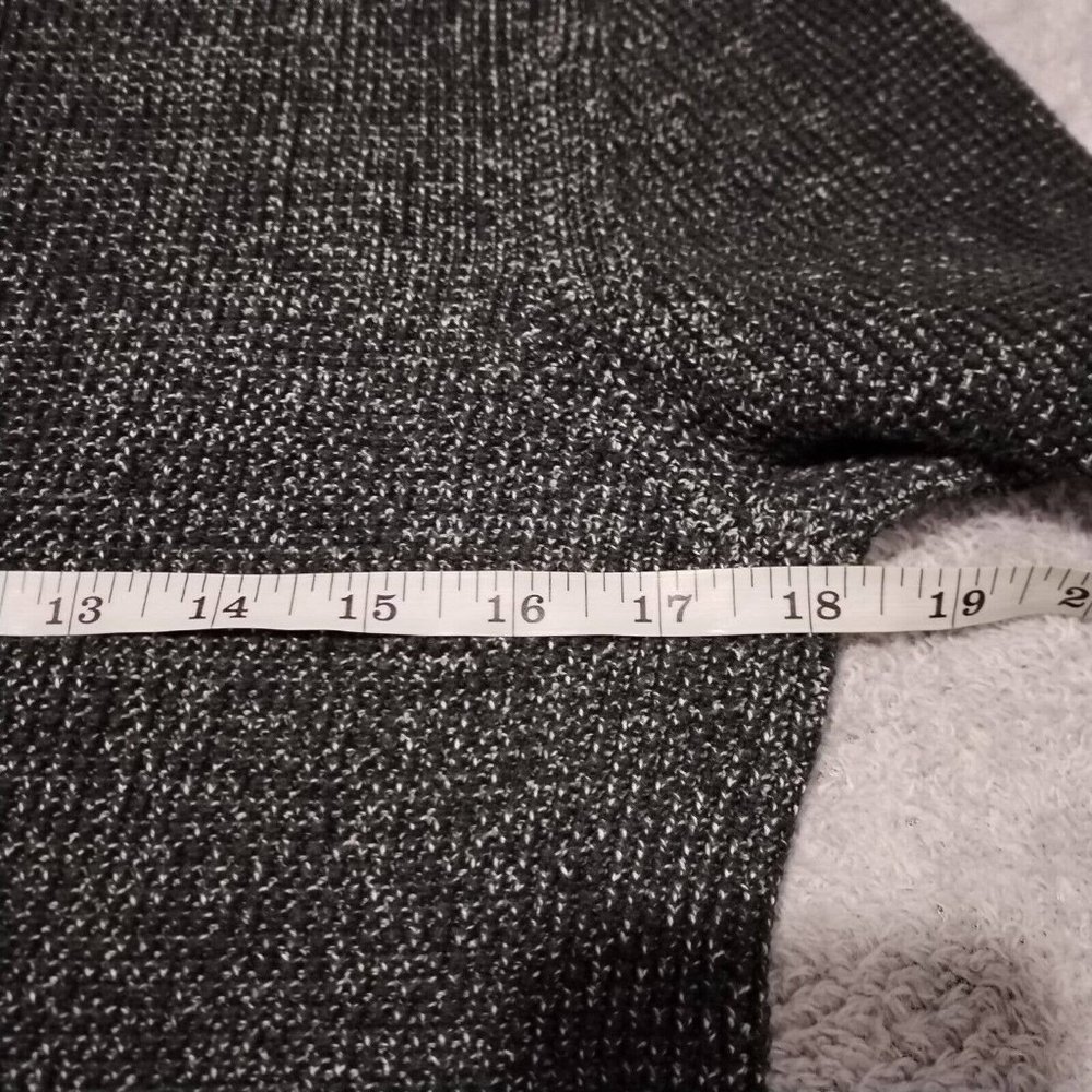 Reiss Jumper Mens XS Tiger Grey Chunky Tight Knit Contrasting Trim Crew Heavy - Picture 5 of 13